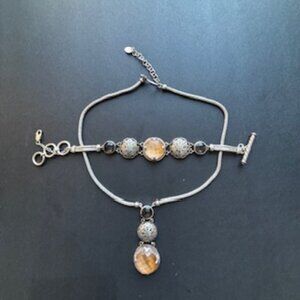 Lori Bonn Silver & Gemstone necklace & bracelet